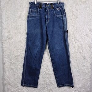 Vtg Willie Esco Carpenter Jeans Mens 34 Baggy Hip Hop Denim Dark Wash 90s Gorp